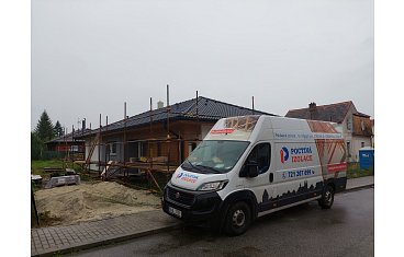 Zateplení novostavby typu bungalov v Litvínovicích